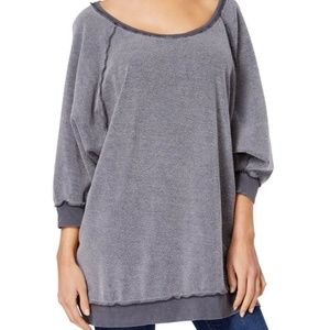 Black Boatneck oversized pullover
